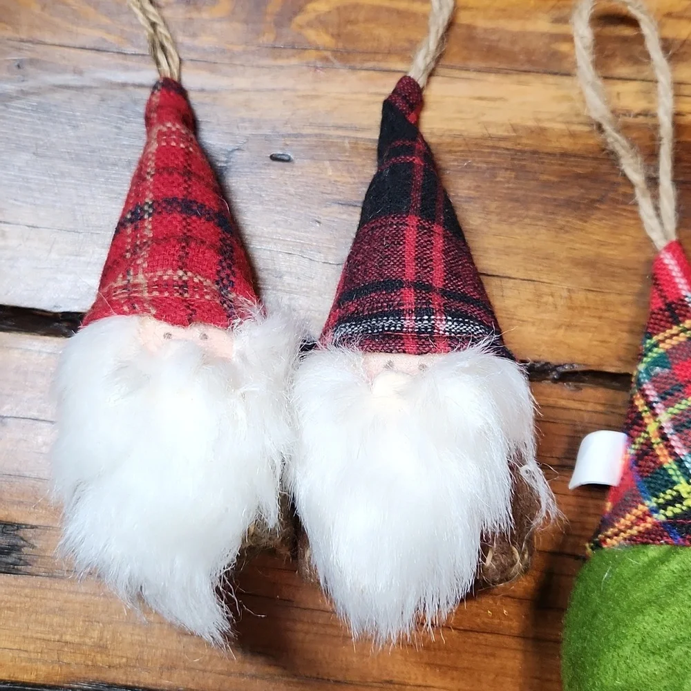 🚦3for$15🚦Set of 4 Holiday Gnome Ornaments